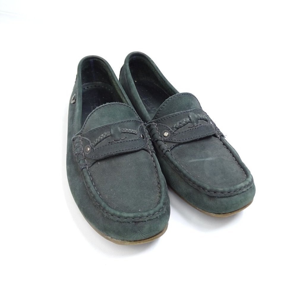 Weinbrenner Mens 9 Green Leather Comfort Casual Loafer‎ Driving Shoes Boat